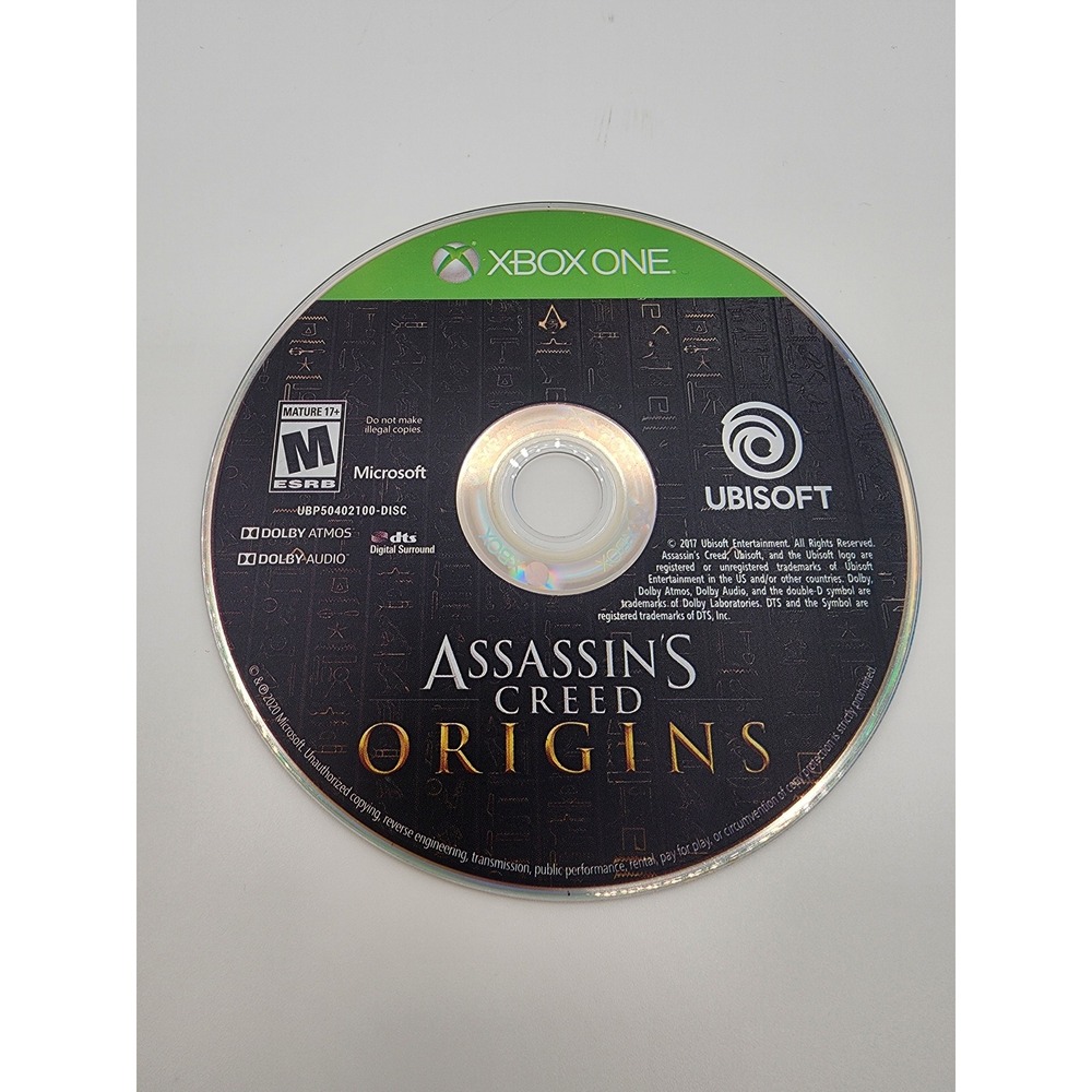 Assassin's Creed Origins‎ Xbox One Ubisoft Action Adventure RPG Game Disc